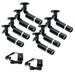 VideoSecu 8 Pack Weatherproof Built-in Sony CCD Wide View Angle Lens 480TVL Security Camera with 2x 4CH Power Supply bzd