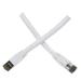 Cable Wholesale 6 in. Cat8 White S-FTP Ethernet Patch Cable with Molded Boot 40Gbps - 2000MHz 24AWG Stranded Pure Copper & RJ45 Male - Set of 8