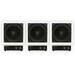 Theater Solutions TS1000 Flush Mount 10 Subwoofer Speaker and Amp 3 Pack