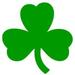 3 SHAMROCK CLOVER GREEN reflective vinyl decal sticker for any smooth surface such as hard hats helmet windows bumpers laptops or any smooth surface.