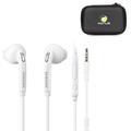 Wired Earphones Headphones w Mic Earbuds w Headset Case L2W for Samsung Galaxy S4 Active (GT-i9295) Note 3 Mega Amp Prime J3 Emerge TabPRO 8.4 2 NotePRO 12.2 (2018) J1 Halo Express 3 Avant