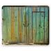 Vintage Mouse Pad Rustic Old Wood Gate Dated Tuscany House Entrance with Antique Texture Photograph Rectangle Non-Slip Rubber Mousepad Mint Brown by Ambesonne