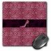 3dRose Pink Cheetah Print and Stiletto Heel - Mouse Pad 8 by 8-inch (mp_38692_1)