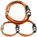 Seismic Audio 3 Pk of Orange XLR Female to 1/4 TRS Patch Cables One 6 ft One 3 Ft One 2 ft Orange - SATRXL-F3C-Orange