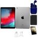 Open Box Apple iPad Air 64GB Silver Wi-Fi Only Bundle: Pre-Installed Tempered Glass Case Charger Bluetooth/Wireless Airbuds By Certified 2 Day Express