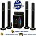 Acoustic Audio AAT1002 Bluetooth Tower 5.1 Speaker System with Optical Input 2 Mics and 2 Extension Cables