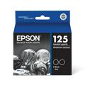 EPSON 125 DURABrite Ultra Ink Standard Capacity Black Dual Cartridge (T125120-D2) Works with Stylus NX-125 NX-127 NX-130 NX-230 NX-420 NX-530 NX-625 WorkForce WF-320 WF-323 WF-325 WF-520