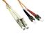 Kentek 1 Meter 1M Fiber optic cable LC to ST LC/ST OM2 multi-mode duplex 50/125 standard zipcore patch cord