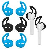 AirPods Ear Hooks Apple Earpods Cover Tips 3-Pack Silicone Covers for Apple Earphones Headphones Accessories (Clear)