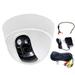 VideoSecu Dome CCTV Built-in 1/3 Sony Effio CCD 600TVL Security Camera 3.6mm Wide Angle View with Power Cable and Audio Microphone B1L