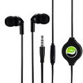 Premium Sound Retractable Headset Hands-free Earphones Mic for AT&T Samsung Galaxy Note 4 - T-Mobile Samsung Galaxy Note 4 - Verizon Samsung Galaxy Note 4 - AT&T Samsung Galaxy Note 3