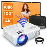 WiFi Mini Projector VANKYO Leisure 1 Pro Portable Video Projector 1080P Supported 230 Projection Size Home Theater Projector for iOS/Android Devices Compatible with TV Stick HDMI VGA and USB