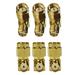 Seismic Audio 6 Pack of Gold Coax SMA Male to Right Angle Female Cable Adapters Gold - SAPT316-6Pack