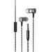 Super Sound Metal 3.5mm Stereo Earbuds/ Headset Compatible with Motorola Moto Z4 Force G7 Plus G7 Power G7 G7 Play One Power One G6 G6 Plus X4 X Z2 Play Z Play (Silver) - w/ Mic