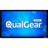 QualGear 110 Fixed Projector Screen 16:9 HDTV 6-Piece Aluminum Frame 6cm Premium Velvet Border