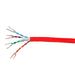 Monoprice Cat. 6 UTP Network Cable - 1000 ft Category 6 Network Cable for Network Device - Bare Wire - Bare Wire - Red