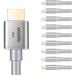 Buyer s Point 8K Ultra High Speed HDMI 2.1 Cable (6ft) with 120Hz & 48Gbps compatible with Apple TV Nintendo Switch Roku Xbox PS5 PS4 Projector HDTV Bluray (10 Pack) (Gray CL3 Rated)