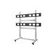 Monoprice Commercial Series 2x2 Video Wall Mount Bracket System Rolling Display Cart with Micro Adjustment Arms For LED