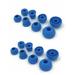 Blue (2 Pack) Replacement Earbud Tips for Beats Powerbeats3 Wireless Stereo Headphones - Small Medium Large and Double Flange (Blue)