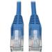 Eaton Tripp Lite Series Cat5e 350 MHz Snagless Molded (UTP) Ethernet Cable (RJ45 M/M) PoE Blue 50 ft. (15.24 m)