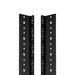 NavePoint 20U Vertical Rack Rail Pair DIY Kit with Hardware Black