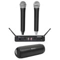 Samson Concert 288 Handheld 2-Ch Wireless Microphone System 2 Mics+Free Speaker