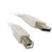 6ft USB Cable for HP Envy 5530 Inkjet Multifunction Printer - Color - Photo Print - Desktop - White / Beige