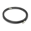 25 feet black : solid copper center conductor made in the usa : rg6 coaxial cable (coax) with compression connectors f81 / rf digital coax for audio/video cabletv antenna internet & satellite