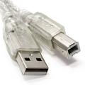 10ft USB 2.0 Cable for Epson Stylus NX420 Color Ink Jet All-in-One Silver