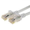 White Gold Plated 50FT CAT5 CAT5e RJ45 PATCH ETHERNET NETWORK CABLE 50 FT For PC Mac Laptop PS2 PS3 XBox and XBox 360 to hook up on high speed internet from DSL or Cable internet.