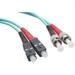 Axiom SC/ST 10G Multimode Duplex OM3 50/125 Fiber Optic Cable 6m TAA Compliant