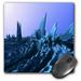3dRose Blue Mountains science fiction fantasy alien world landscape of blue mountains Mouse Pad 8 by 8 inches