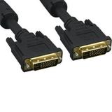 Kentek 15 feet FT DVI integrated 24+5 pin dual link DVI-I Digital and Analog male to male gold plated 28 AWG with EMI Ferrite Filters cable cord black Monitor HDTV PC MAC TV LCD