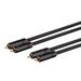 Monoprice Audio Cable - 3 Feet - Black | Male RCA Two Channel Stereo Audio Cable Gold Plated Connectors Double Shielded With Copper Braiding - Onix Series