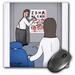 3dRose Eye Chart Word Search - Visit to the Eye Doctor Mouse Pad 8 by 8 inches