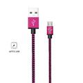 StyleTech Inc. Aluminum Nylon Braided Series 6 Feet Micro-USB Syncing/Charging Data Cable for Android Samsung HTC Windows Motorola Tablets etc.