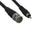 Kentek 3 Feet FT Premium BNC male to RCA male composite video cable cord connector male to male M/M black 75 ohm coaxial