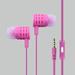 High Definition Sound 3.5mm Stereo Earbuds/ Headphone for OPPO R17 Pro Realme 2 R17 F9 F9 Pro (Pink) - w/ Mic + MND Stylus