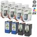 Remanufactured Replacements for Lexmark #28 & #29 Set of 4 Cartridges Includes: 2 18C1528 Black and 2 18C1529 Color