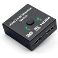 HDMI Switch Bi-Directional Switcher 1 in 2 Out / 2 in 1 Out HDMI Splitter Support HDCP Ultra HD 4k 3D 1080p for HDTV / PS4 / DVD/DVR / Xbox etc