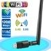 USB Wifi Adapter AC1200 USB 3.0 Dual Band 2.4G/5G Mini 802.11ac Wireless Network Adapter Wi-Fi Dongle with 5dBi Antenna for Laptop Destop Windows XP/Vista/7/8/10 Mac OS X 10.4-10.14.1