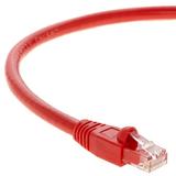 InstallerParts (5 Pack) Ethernet Cable CAT6A Cable UTP Booted 35 FT - Red - Professional Series - 10Gigabit/Sec Network / High Speed Internet Cable 550MHZ