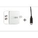 OMNIHIL Replacement 2-Port USB Charger+(15FT)MICRO-USB forPisen Hand Warmers & 7500mAh Power Bank TS-D198 Power Supply
