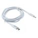 ZTE ZMax Pro Z981 White 10ft Long Braided Type-C to Type-C Cable [C-to-C] Y1O