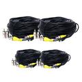 VideoSecu 2x 50ft and 2x 150ft DVR Surveillance BNC RCA Security Camera Cables Video Power Wires Cords w/ Adapters B27