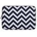 Mosiso Laptop Sleeve Canvas Fabric Case Bag Cover for 14 Inch Laptop / Notebook Computer / MacBook Air / MacBook Pro Chevron Blue