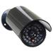 VideoSecu Bullet Dummy Surveillance Security Camera Fake IR LED Light with Blinking Flashing Red Activity LED Indoor 1PX