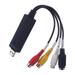 New USB 2.0 to 3 RCA Audio S-Video TV DVD VHS RW Capture Converter Adapter Cable