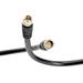 Coaxial Cable (Coax Cable) 75ft with Easy Grip Connector Caps- Black - 75 Ohm RG6 F-Type Coaxial TV Cable - 75 Feet Black