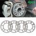 SPRING PARK 4Pcs 3mm 5mm 8mm 10mm Universal Aluminum Alloy Car Wheel Tire Spacers Shims Set